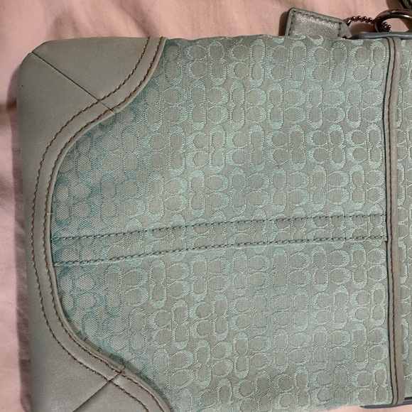 Coach Y2K Ice Sky Blue monogram Crossbody Bag - Picture 8 of 8